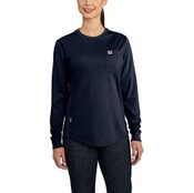 Carhartt Women's FR Force Long Sleeve Shirt in Dark Navy